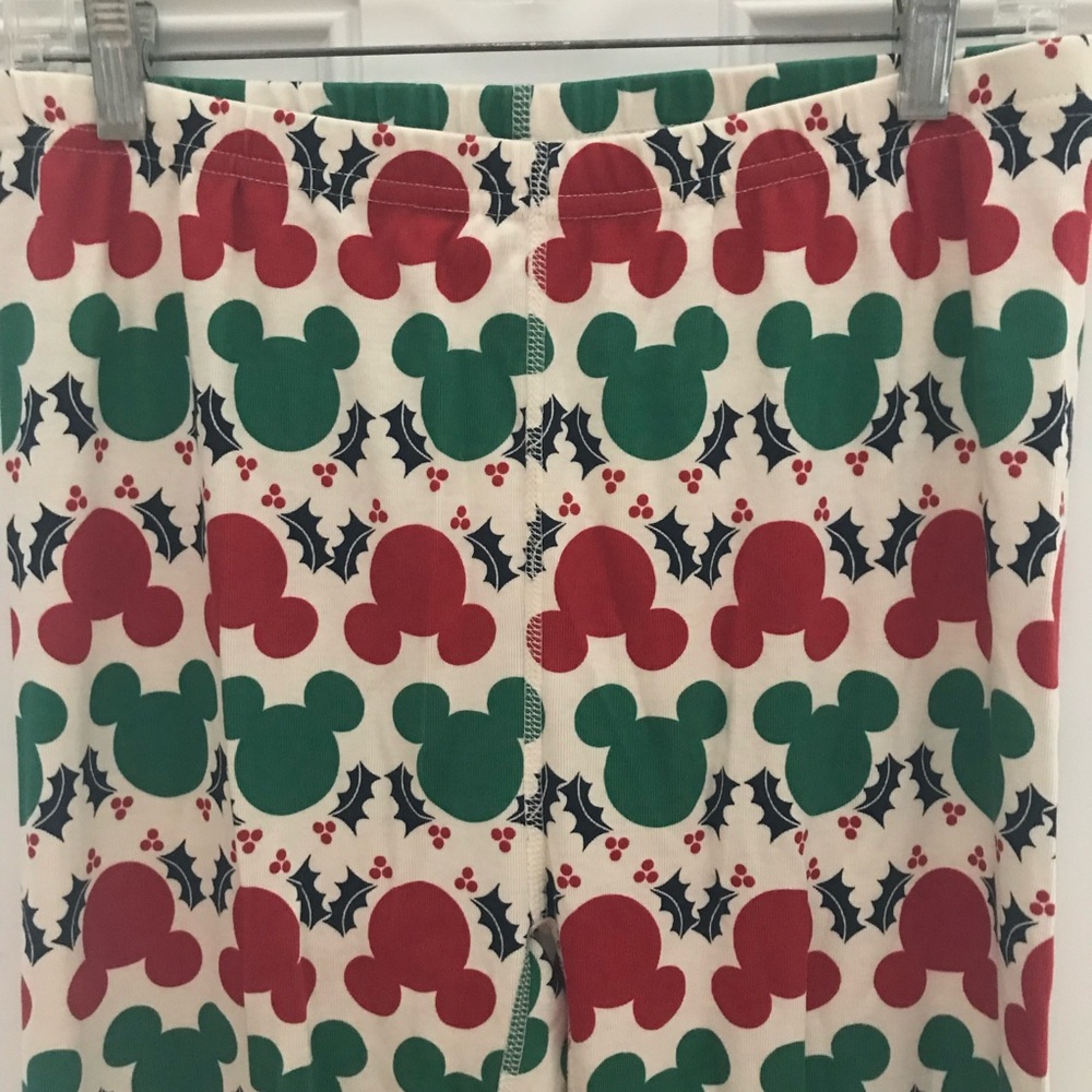 New HANNA ANDERSSON Disney Mickey Mouse Adult Holiday Long John Pajama Pants NWT - Picture 3 of 13